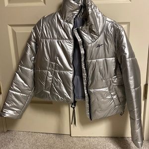 Women’s Silver Puffer Jacket